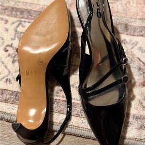 Mix No. 6 Black Patent Heels